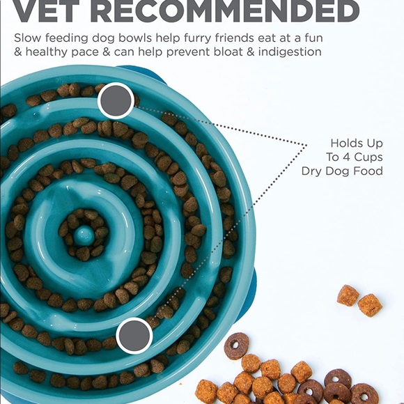 Slow Feeder Dog Bowl for dogs 
Arrives new - Picture 3 of 4